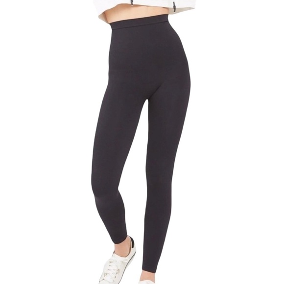 Spanx Look At Me Now Seamless Leggings Black Size 1X High Waist 20133R - Picture 1 of 5